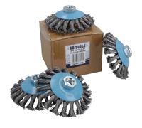 PACK 4 Twist Knot Brosse/roue 115mm meuleuse d'angle pour TE242