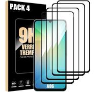 Pack-4 Verre Trempé Intégral pour Samsung Galaxy A06 - Vitre Protection avec Bord Noir - E.F.Connection