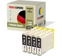 Pack 4 XL Compatibles LC1000BK LC970BK Cartouches d'encre pour Brother DCP-130C 135C 150C 260C 330C 350C 357C 540CN 560CN 750CW 770CW Fax-1360 1460 2840C MFC-235C 240C 465CN (4 Noir)
