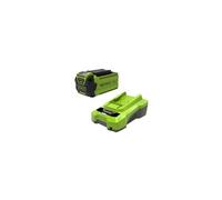 Greenworks TOOLS Kit de démarrage GSK40B2 – Batterie 40V 2,0 Ah + Chargeur