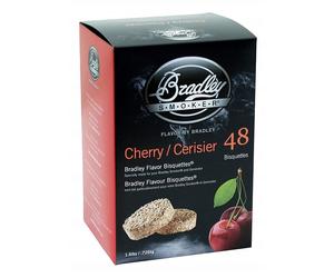 Pack 48 Bisquettes de fumage Bradley Smoker - Cerisier