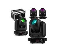 Pack 4x BeamZ Cobra 100H - Lyre LED Motorisée Beam avec Prisme Rotatif DMX - 100W | Flightcase Inclus