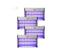 pack 4x destructeurs d'insectes electrique 30w antimoustique 230v 100m2