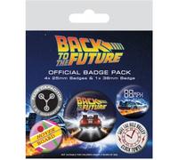 Pack 5 badges DeLorean Retour vers le Futur - Pyramid International - Adulte Mixte