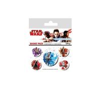 Pack 5 badges Star Wars Episode VIII - Pyramid International - Icons - Métal - Noir