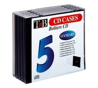 pack 5 boîtiers CD standard