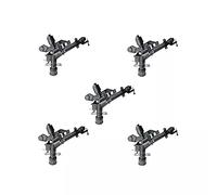 [Pack 5] Canon d'arrosage réglable avec filetage 1 1/2". Modèle d'arroseur agricole pour grandes portées, diamètre couvert de 24 à 60m. Arroseur d'arrosage avec angle réglable jusqu'à 360.