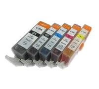 PACK 5 Cartouche generique equivalent PGI-520BK CLI-521BK C M Y PIXMA MP540 MP550 MP560 MP620 MP630 MP640 MP980 MP990 MX860 MX870 IP3600 IP4600 IP4702 Pack G