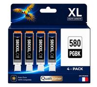 Pack 5 Cartouches CLI-581XXL 581 XXL 1998C001 2106C001 2052C001 Noir Compatible pour Canon Pixma TR7550 TR8550 TS6350 TS705 TS8150 TS8250 TS8350 TS9150 TS9550 Puce 4590 Pages