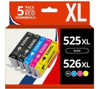 Pack 5 cartouches compatibles CANON PGI-525/CLI-526 Pack G