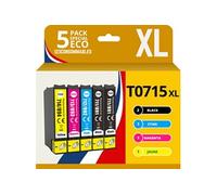 Pack 5 Cartouches compatibles EPSON T0715XL - 123CONSOMMABLES
