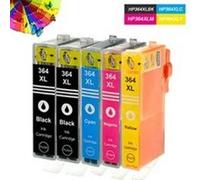 Pack 5 cartouches Compatibles HP364XL - Photosmart C6380 Pack 2 noires et 3 couleurs