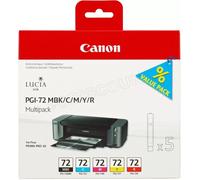 Canon Multipack de cartouches d'encre PGI-72 MBK/C/M/Y/R 5