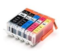 Pack 5 cartouches d'encre PGI 580 XL Black CLI 581 Bk / C/ M/ Y pour imprimante Canon TS 9551 TS9551 Pack G