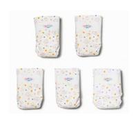 Pack 5 Couches Poupon 43 cm pour Baby Born - Bandes adhesives, Imprime Mignon - Accessoire Soin - Set Jouet Poupee et Carte