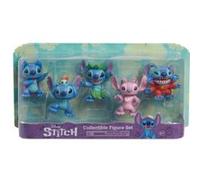 Disney Just Play Coffret de Figurines à Collectionner Lilo & Stitch de, 5 Figurines, Figurines à Collectionner de 7,6 cm de Haut, Jouets pour Enfants de 3 Ans et Plus, Bleu