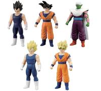 Pack 5 Figurines Dragon Ball Z - BANDAI - 10 cm - Héros de la saga - Vinyles