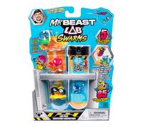 MrBeast Lab Coffret Labo Atomic Swarms, Verse de l'eau, secoue Le Tube à essai et découvre 2 Mini créatures MrBeast Swarms de 2,5 cm à Collectionner, Plus de 85 à Collectionner