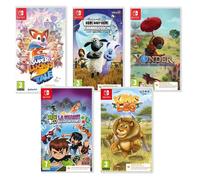Pack 5 jeux de plateforme Nintendo Switch (Code in a Box) (code dans la boîte )