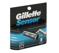 ✔ Pack 5 Lames GILLETTE SENSOR Recharges Rasoir Rasage Gilette ORIGINAL Vintage