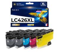 Pack 5 LC426XL LC426 XL compatible pour Brother Noir Couleurs Haute capacité avec puce 6000 5000 pages
