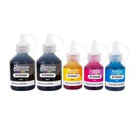 Pack 5 Recharge encre BT5000 BT6000 BTD60 compatible pour Brother Noirs et Couleurs Haute capacité 100 ml