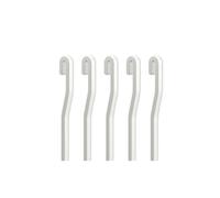 Pack 5 Tiges carrées 4 x 4 pour cimaise à tableau (150 cm, Contre Coudée, Blanc)