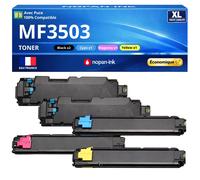 Pack 5 Toner B1185 B1186 B1184 B1183 compatible pour Olivetti 3500 Noir et Couleurs HC puce 10000 pages