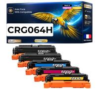Pack 5 Toners 064H CRG-064H Compatible pour Canon Multicolor 13 000 Pages