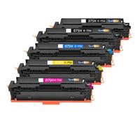 Pack 5 Toners 075H Compatible pour Canon Multicolor 3200 Pages