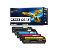 Pack 5 Toners Multicolore 20N20K0 20N20C0 20N20M0 20N20Y0 1500 pages compatible pour Lexmark CS331dw CS431dw CX331adwe