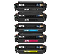 Pack 5 Toners T09 3017C006 3018C006 3019C006 3020C006 compatibles pour Canon Noir Cyan Magenta Jaune avec puce