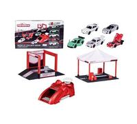 Pack 5 Véhicules Porsche Racing Tent