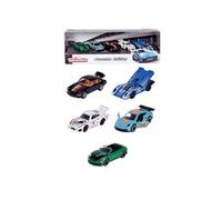 Majorette Coffret Porsche Motorsport Giftpack – 5 pièces, miniatures métal 1/64, 2 modèles exclusifs