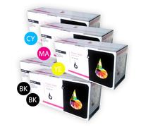 pack 5 x cartouches de toner inkpro multicoloree tn230bk tn230y Compatible avec une imprimante Brother hl 3040cn