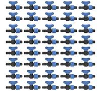 [Pack 50] Clé de passage goutte à goutte 16mm à bande d'irrigation goutte à goutte 20mm Valve de passage utilisée pour connecter un tuyau d'égouttement avec du ruban goutte à goutte. Valve de commande