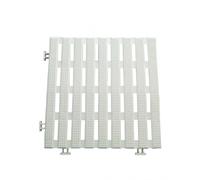 Pack 50 dalles caillebotis anti-dérapants 30 cm carré blanc (50 pièces) pvc étanche pour tous milieux humides