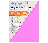 Pack 500 Hojas Color Rosa Tamaño A4 80g