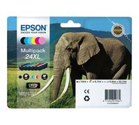Epson Elephant Multipack 6-colours 24XL Claria Photo HD Ink