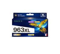 Pack 6 Cartouches d'encre compatibles HP 963XL Multicolore - 1600 pages