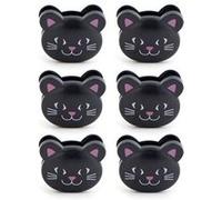 Pack 6 clips à sachet Chat BC05CA Noir
