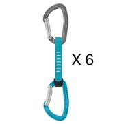 Pack 6 dÃ©gaines PETZL 6 DEGAINES DJINN AXESS TURQUOISE 11 CM (Turquoise) Taille unique