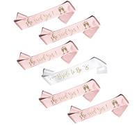 Pack 6 Echarpes Mariage - 1 x Bride to Be + 5 x She Said Yes (Pack 6 Echarpes)