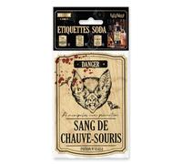 STC Pack 6 etiquettes Soda Halloween