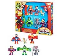 Pack 6 figurines Iron Man Avengers en armure, Marvel Iron Man and his Awesome Friends, dès 3 ans