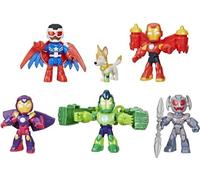 Pack 6 figurines Iron Man Avengers en armure, Marvel Iron Man and his Awesome Friends, des 3 ans