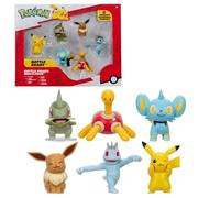 Bandai – Pack de 6 figurines Pokémon JW3614 – 5 cm – Combats Pokémon