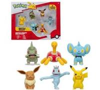Bandai – Pack de 6 figurines Pokémon JW3614 – 5 cm – Combats Pokémon