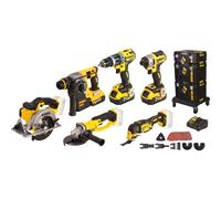 Pack 6 machines sans fil DeWalt DCK654P3T-QW 18V Li-ion 5Ah