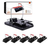 Pack 6 Piege a Rat Taille XXL Tapette Souris Ultra Puissante et Rutilisable Manuel Piege a Rat Exterieur et int PIEGE POUR NUISIBLE